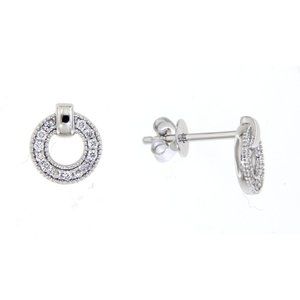 Real Diamond Daily Wear Round Stud Earrings Fine Jewelry White Gold